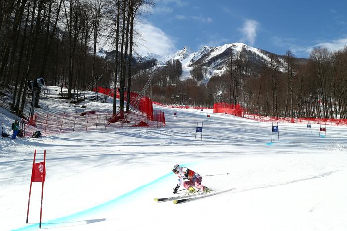 На Кубке Европы по горнолыжному спорту 14 марта 2013 года в Сочи. Фото: Clive Rose/Getty Images