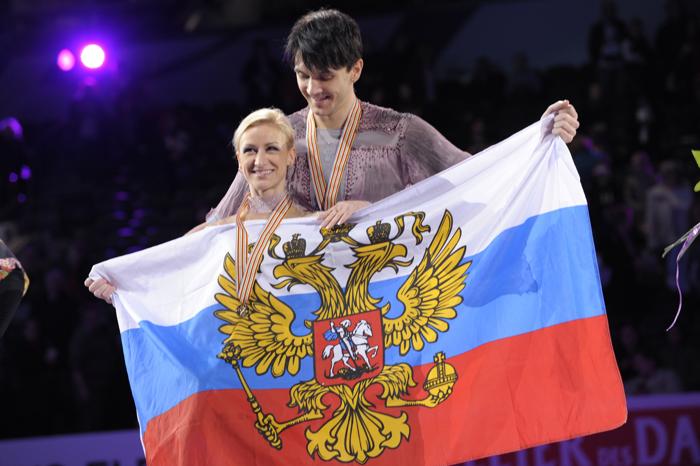 Волосожар и Траньков стали чемпионами мира. Фото: BRENDAN SMIALOWSKI/AFP/Getty Images