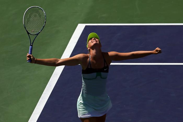 Мария Шарапова победила в престижном турнире WTA Индиан-Уэллса. Фото: Michael Heiman/Getty Images