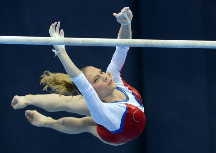 Ксения Афанасьева вышла в финал Чемпионата Европы по спортивной гимнастике. Фото: NATALIA KOLESNIKOVA/AFP/Getty Images