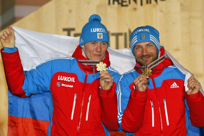 Петухов и Крюков стали чемпионами мира в командном спринте. Фото: Christophe Pallot/Agence Zoom/Getty Images