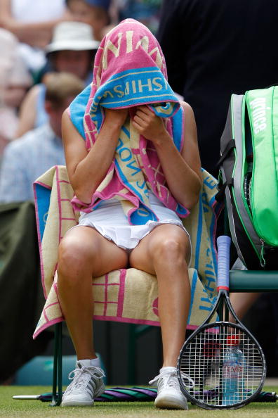 Вера Звонарева уступила Серене Уильямс в финале Уимблдона. Фото: Matthew Stockman/Getty Images