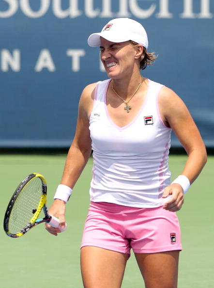 Светлана Кузнецова вышла во второй круг чемпионата Southern Open в Цинциннати. Фото: Elsa/Getty Images
