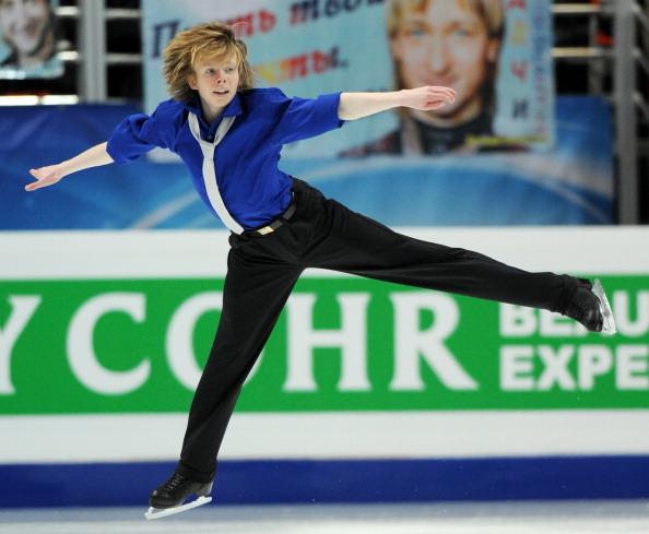 ЧМ по фигурному катанию.  Мужская короткая программа.  Фото:  ALEXANDER NEMENOV/YURI KADOBNOV/AFP/Getty Images