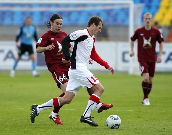 «Рубин»  - «Амкара» 1:1. Гол в собственные ворота забил Роман Шаронов. Фото: Roman Kruchinin/Epsilon/Getty Images