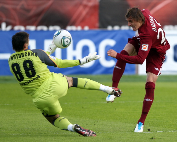 «Рубин»  - «Амкара» 1:1. Гол в собственные ворота забил Роман Шаронов. Фото: Roman Kruchinin/Epsilon/Getty Images