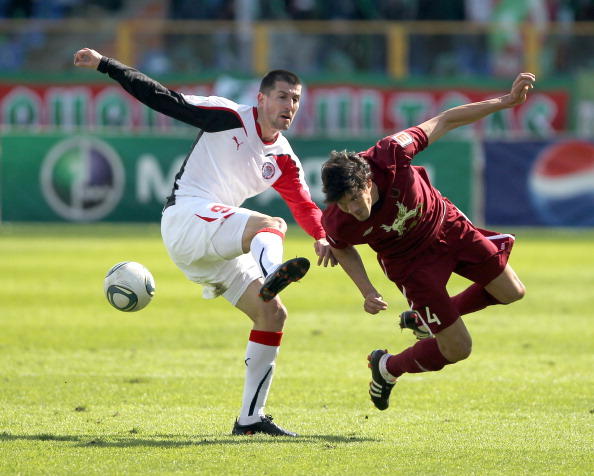«Рубин»  - «Амкара» 1:1. Гол в собственные ворота забил Роман Шаронов. Фото: Roman Kruchinin/Epsilon/Getty Images
