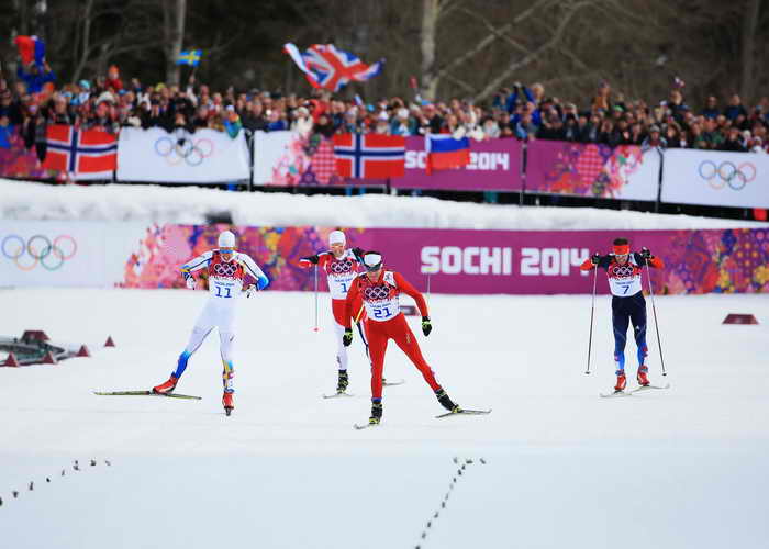 Скиатлон. На финише гонки. Фото: Richard Heathcote/Getty Images 