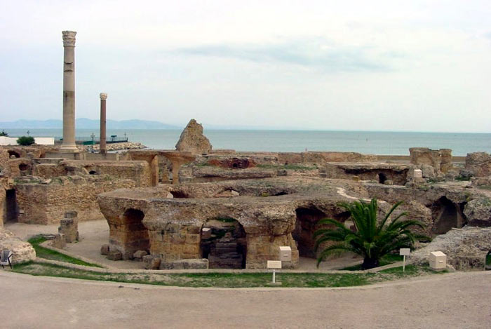 Руины древнеримской термы Антонина в Карфагене. Фото: Patrick Verdier/commons.wikimedia.org