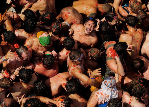 Фоторепортаж с фестиваля Томатина -2011. Фото:Denis Doyle/Getty Images 