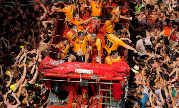 Фоторепортаж с фестиваля Томатина -2011. Фото:Denis Doyle/Getty Images 