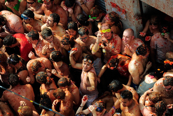Фоторепортаж с фестиваля Томатина -2011. Фото:Denis Doyle/Getty Images 
