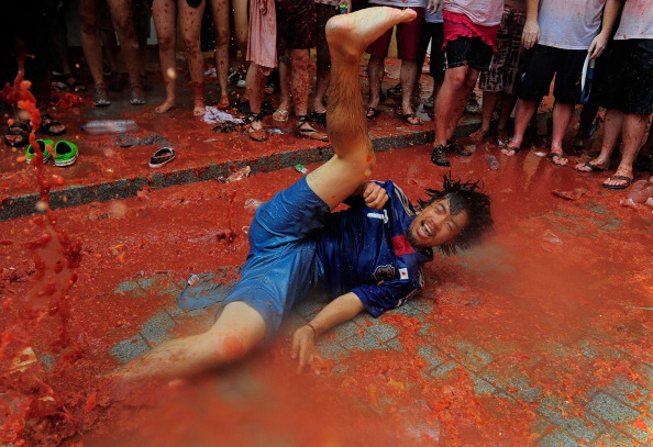 Фоторепортаж с фестиваля Томатина -2011. Фото:Denis Doyle/Getty Images 