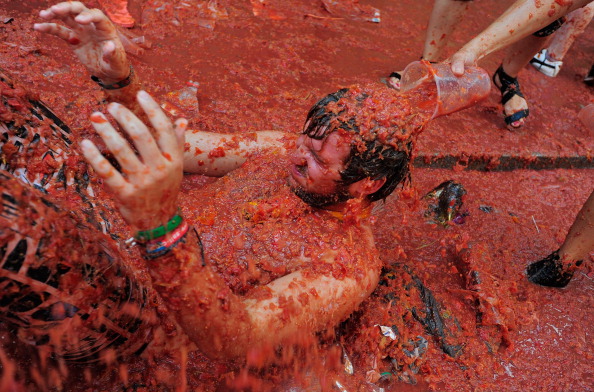 Фоторепортаж с фестиваля Томатина -2011. Фото:Denis Doyle/Getty Images 