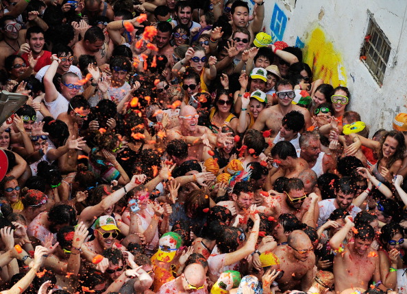 Фоторепортаж с фестиваля Томатина -2011. Фото:Denis Doyle/Getty Images 