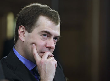 Президент России Дмитрий Медведев. Фото: DMITRY ASTAKHOV/Getty Images