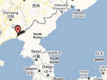 Город Синычжу на карте. Изображение с maps.google.com