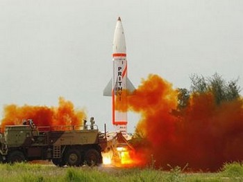 Пуск ракеты Prithvi. Фото с frontierindia.net