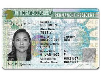 Новый дизайн грин-карты. Фото с сайта uscis.gov