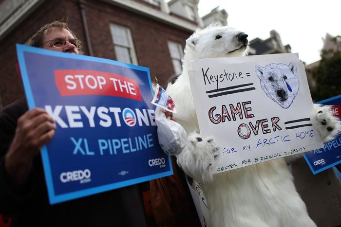 В США жители выступили против создания крупного нефтепровода. Фото: Justin Sullivan / Getty Images