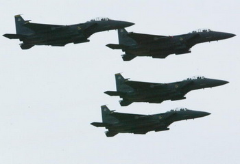 Боевые самолёты F-15 Eagle. Фото: Alex Wong/Getty Images