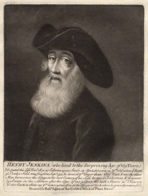 Генри Дженкинс. Фото: Robert Sayer Mezzotint/National Portrait Gallery, London