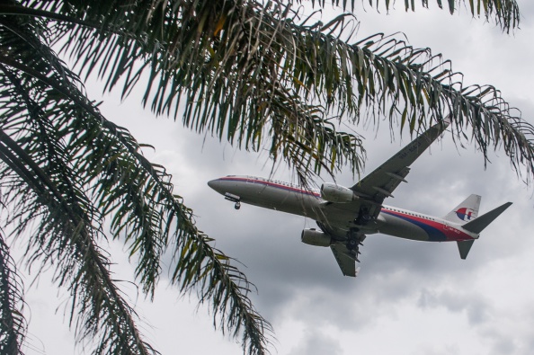 Самолёт Malaysia Airlines готовится к посадке в международном аэропорту Куала-Лумпур. Malaysia Airlines, потерявшая в прошлом году два самолёта, обнародует финансовые показатели компании за второй квартал 28 августа. Фото: MOHD RASFAN/AFP/Getty Images