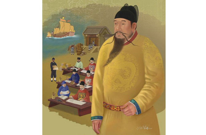 Император Юнлэ — выдающийся император династии Мин. Иллюстрация: SM Yang/Epoch Times