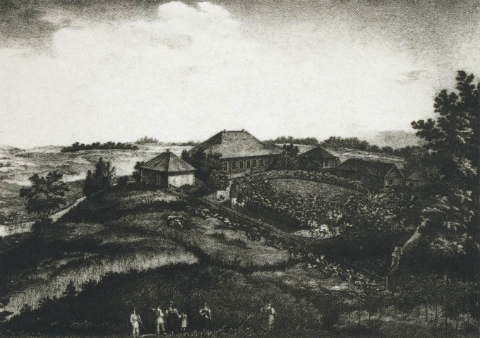 The_village_of_Mikhailovskoye._1837_Pskovskaya_oblast