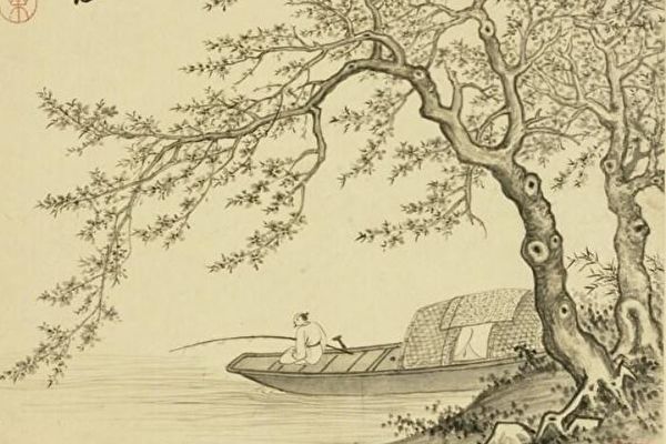 «Цветы персика и рыбацкая лодка», Сян Шэнмо, династия Мин. Public Domain