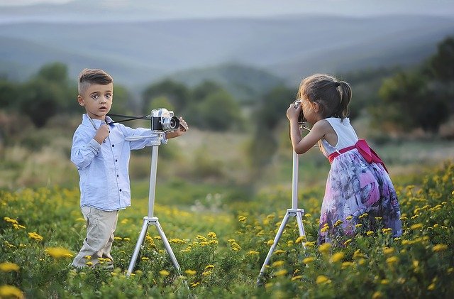 мальчик и девочка фотографы