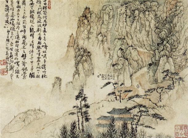 Картина художника Шитао, изображающая Хуаншань, Китай, 1670 год. Фото: Public Domain