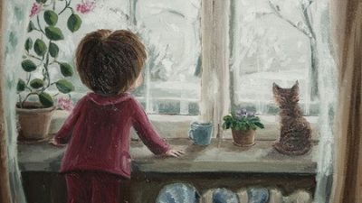«Нагулялись», Мария Чернобровкина. Холст, масло. Фото предоставлено Выставочным залом «Варшавка»