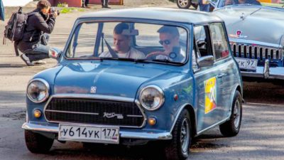 Mini Cooper Innocenti 1962 года. Ралли ретро-автомобилей «Закрытие сезона 2014». Фото: Алексей Николаев/Великая Эпоха
