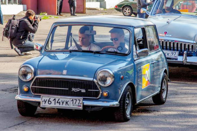 Mini Cooper Innocenti 1962 года. Ралли ретро-автомобилей «Закрытие сезона 2014». Фото: Алексей Николаев/Великая Эпоха