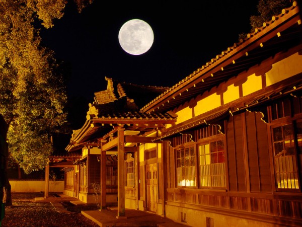 Китайский двор в лунную ночь. Wang Jiayi/The Epoch Times