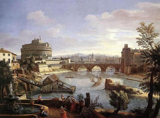 Замок Кастель Сант-Анджело в Риме, Италия. Фото: Public Domain