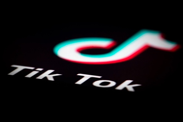 Логотип приложения TikTok, Париж, 14 декабря 2018 года. JOEL SAGET/AFP/Getty Images