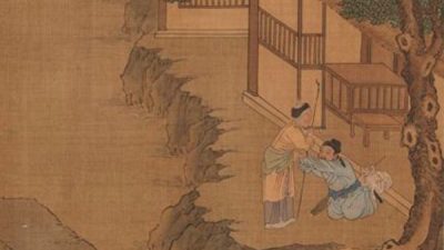 Фрагмент картины «Двадцать четыре истории о сыновнем почтении», Цю Ин, династия Мин. Public Domain