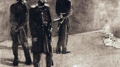 Картина Врубеля «Дуэль Печорина с Грушницким». Иллюстрация к роману Лермонтова «Герой нашего времени». Фото: wikipedia/publik domain