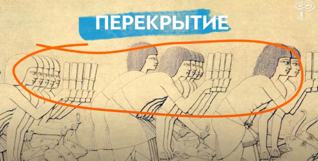 Прорисованный контур группы идущих людей, где фигуры частично перекрывают друг друга.