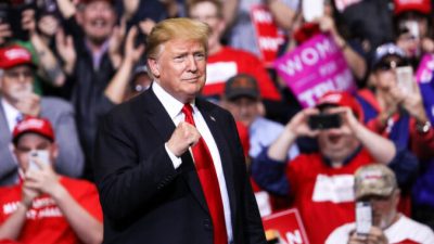 Президент Дональд Трамп на митинге MAGA в Гранд-Рапидс, штат Мичиган, 28 марта 2019 года. Charlotte Cuthbertson/The Epoch Times
