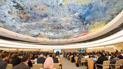 Совет ООН по правам человека в Женеве 18 июня 2018 г. (ALAIN GROSCLAUDE / AFP / Getty Images)