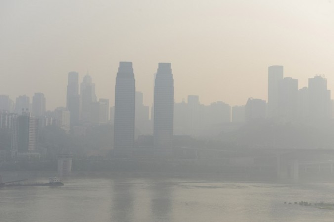 Смог в Китае. Октябрь 2014 года. Фото: epochtimes.com