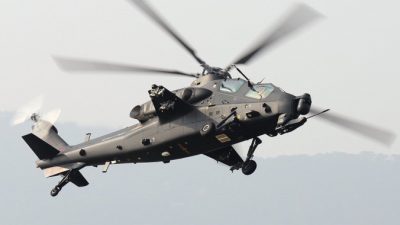 Китайский вертолёт Changhe Z-10 очень сильно напоминает американский «Чёрный ястреб». Фото: Shimin Gu/Wikimedia Commons/GNU Free Documentation License