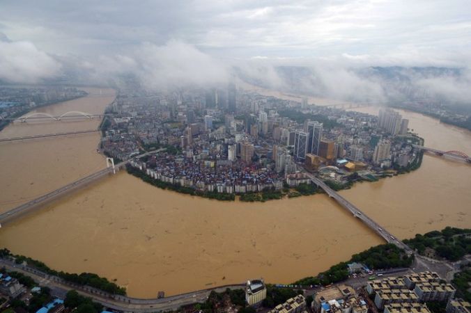 Наводнения в южном Китае. Район Гуанси. Июль 2016 года. Фото: STR/AFP/Getty Images