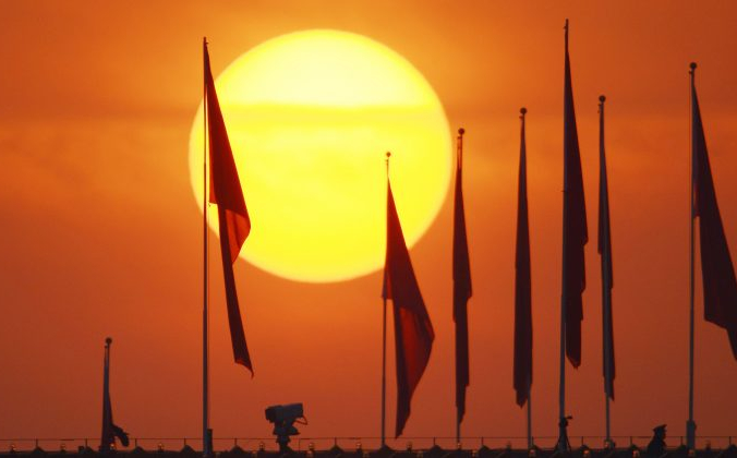 Флаги КНР. Wang Zhao/AFP/Getty Images