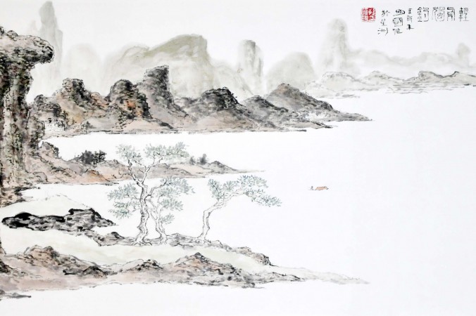 Китайский пейзаж, тушь. Sun Mingguo/Epoch Times