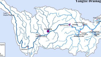Главное фото Карта бассейна реки Янцзы. (Cncs / CC BY-SA)