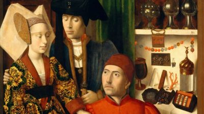 Петрус Христус «Ювелир в своей лавке», 1449 год. Масло на дубовой панели; 39 3/8 дюйма на 33 ¾ дюйма. Коллекция Роберта Лемана, 1975 г .; Метрополитен-музей. (Public Domain)